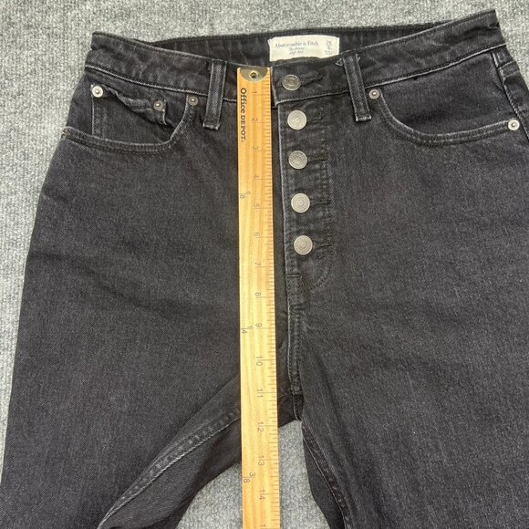 Abercrombie & Fitch Women's High-Waisted Skinny Cropped Jeans - Picture 5 of 8